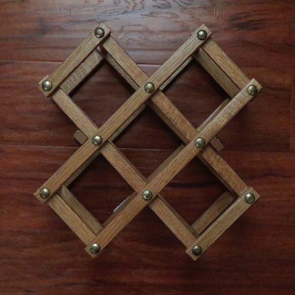 Solid wood Vintage wine bottle holder - Picture 2 of 8